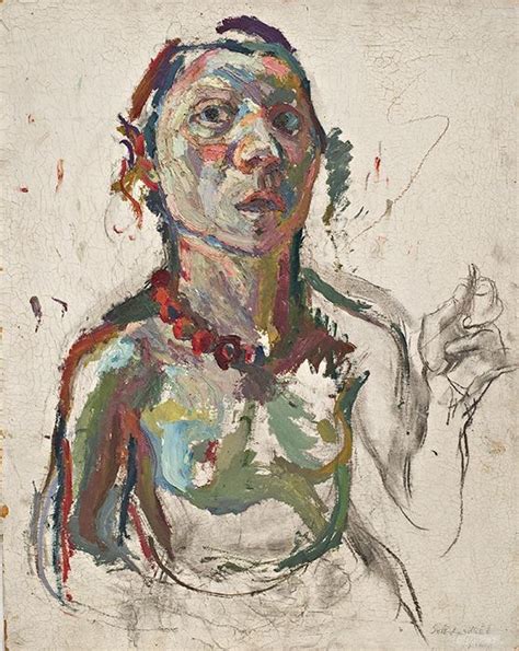 Maria Lassnig19292014 Self Portrait 1945 The Body Awareness Theory