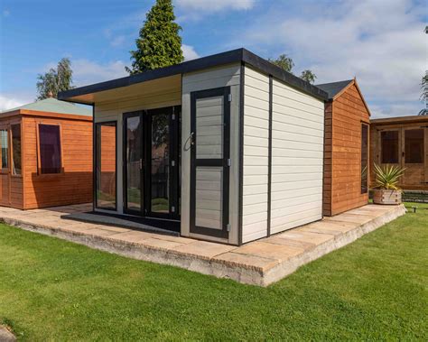 Want To See Our 12 X 8 Contemporary Summerhouse With Side Shed In