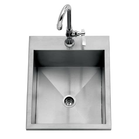 Delta Heat 15 Inch Drop In Outdoor Rated Bar Sink With Cold Water