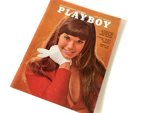 Vintage Playboy March Barbi Benton Ray Charles Urban Etsy