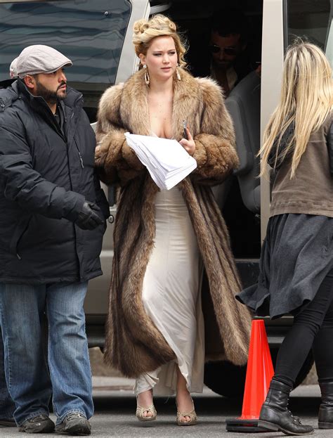 Jennifer Lawrence Hollywood Celebrities Hottest Celebrities Celebs Fur Jacket Fur Coat