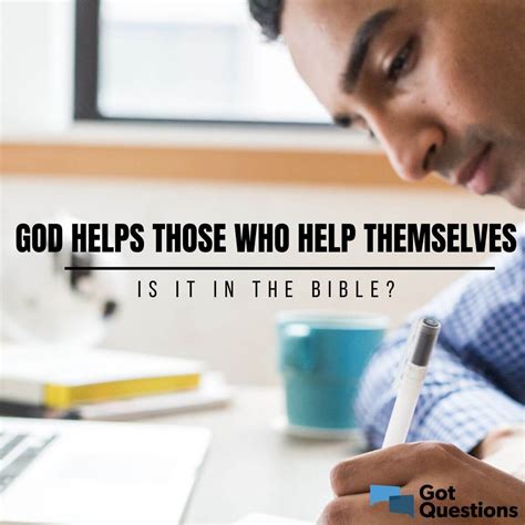God Helps Those Who Help Themselves Is It In The Bible