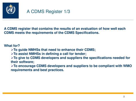 Support Uptake Of Cdms Specifications Ppt Download