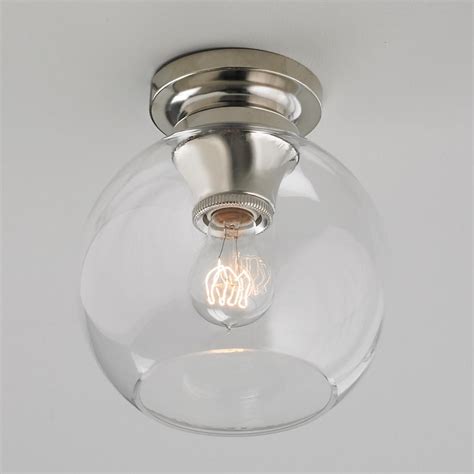 Globe Light Fixtures Ceiling Globe Shaped Clear Glass Ceiling Pendant