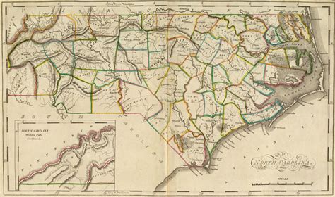 1814 North Carolina North Carolina Map North Carolina Map