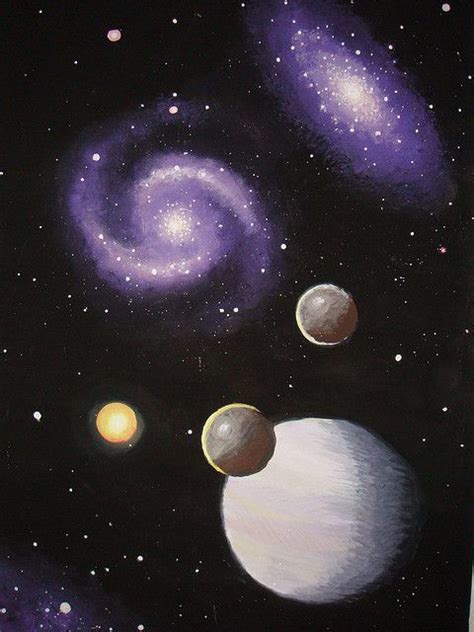 Galaxies An Gas Giant Planet Painting Planet Painting Galaxy