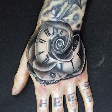 50 Best Tattoo Ideas For Men In 2022 Hand Tattoos For Guys Rose