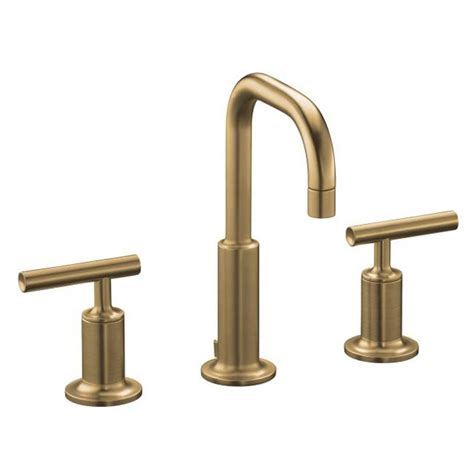 Very few bathroom faucets have the architectural precision of the purist line of bathroom faucets. Shop Kohler K-14406-4-BV Vibrant Brushed Bronze Purist ...