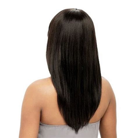 women black indian straight hair wig for parlour and personal 8 12 inch at rs 12282 in chennai