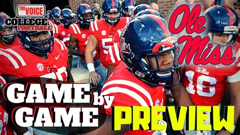 Ole Miss Rebels Game By Game Prediction Youtube