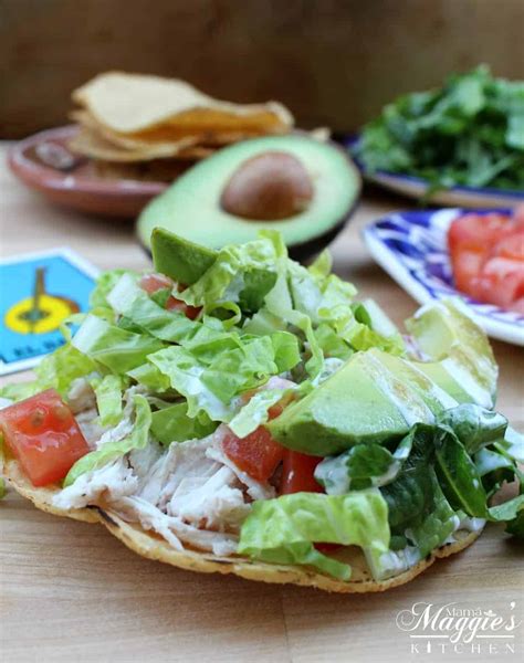 Tostadas De Pollo Receta