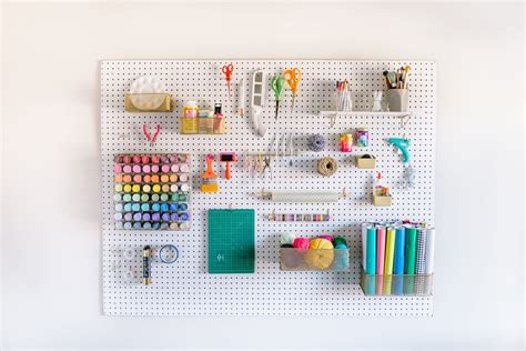 5 Pegboard Organization Ideas For Your Craft Room The Pretty Life Girls