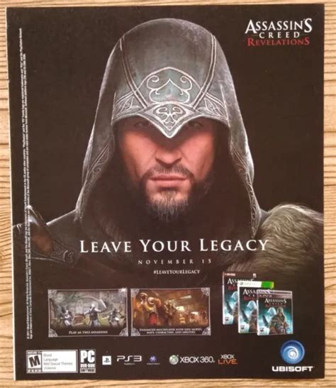 ASSASSIN S CREED REVELATIONS PS3 Xbox 360 PC Print Ad Poster Official