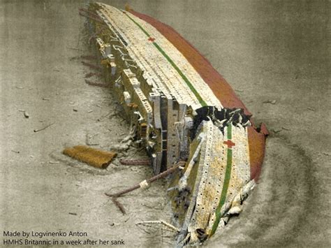 The Britannic After A Week Of Have Sunk Titanic Rms Titanic Photo