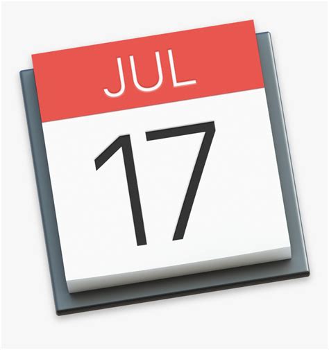 Apple Calendar Icon Hd Png Download Transparent Png Image Pngitem