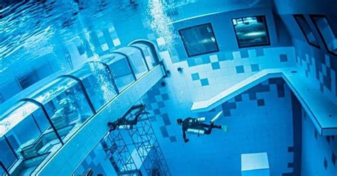 Worlds Deepest Diving Pool Opens And It Has Underwater Hotel Rooms