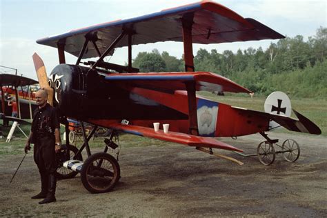 Cole Palen Standing In Front Of His Fokker Dri Replica Flickr