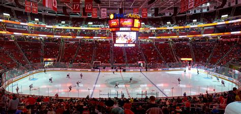 Seven Photo Panorama Of Pnc Arena During The Carolina Hurricanes Game