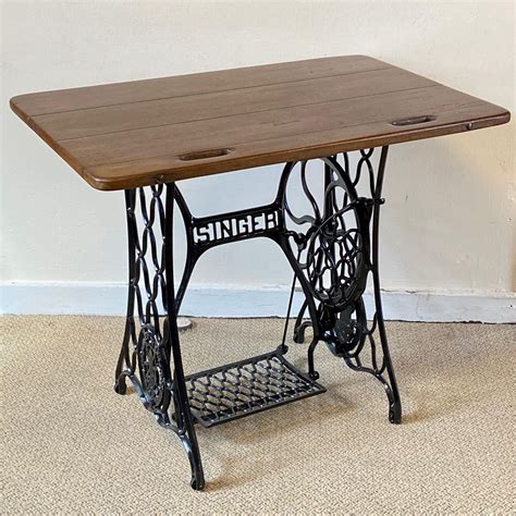 singer sewing machine table vintage singer sowing machine table collectors weekly check