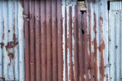Aluminum Wall Siding Corrugated Metal Stock Photo Image Of Vertical