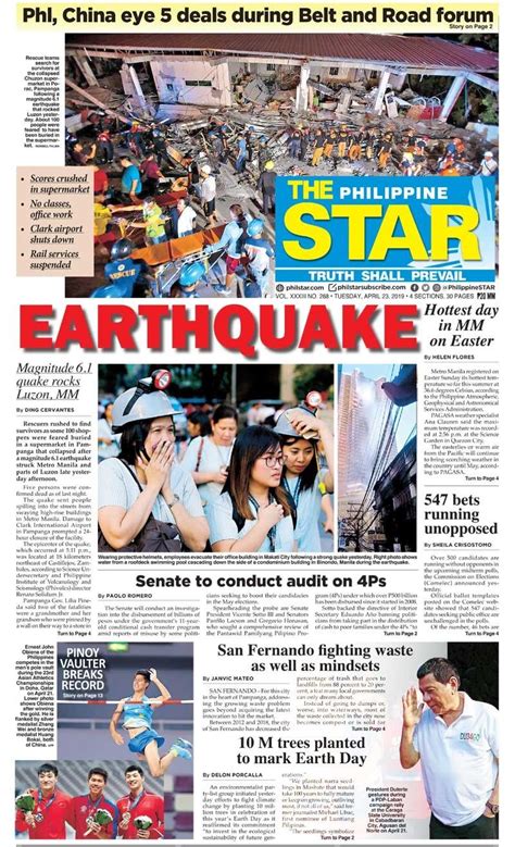 23 examples of highly engaging headlines. HEADLINES : MANILA - Earthquake : Magnitude 6.1 quake ...