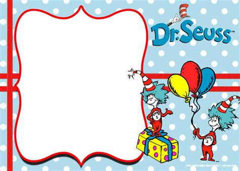 Dr Seuss Birthday Card Template