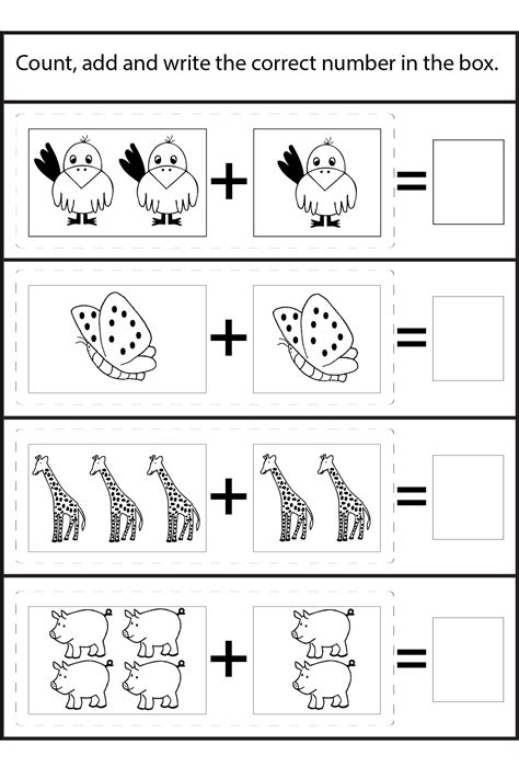 See more ideas about math worksheets, touch math and math. Picture Math Worksheets to Print | Activity Shelter