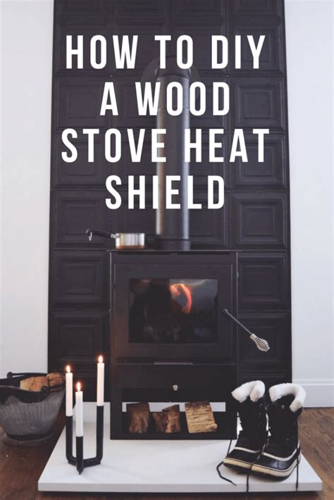 How To Diy A Wood Stove Heat Shield A Small Life