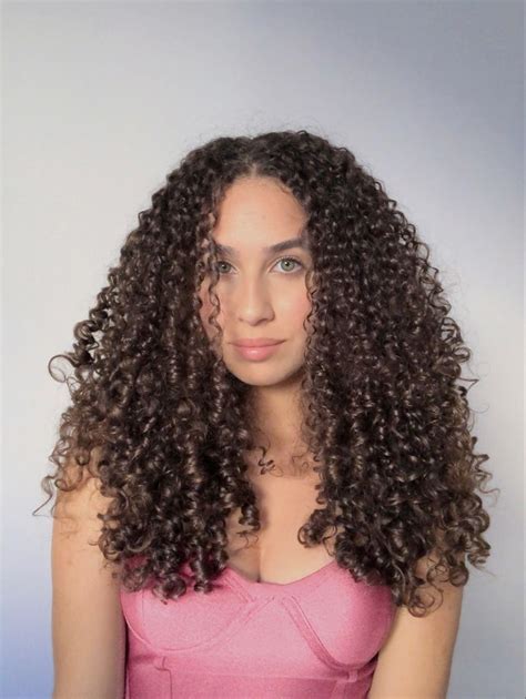 Curly Girl 3a 3b 3b Hair Mixed Curly Hair Curly Hair With Bangs