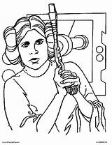 Coloring Leia Princess sketch template