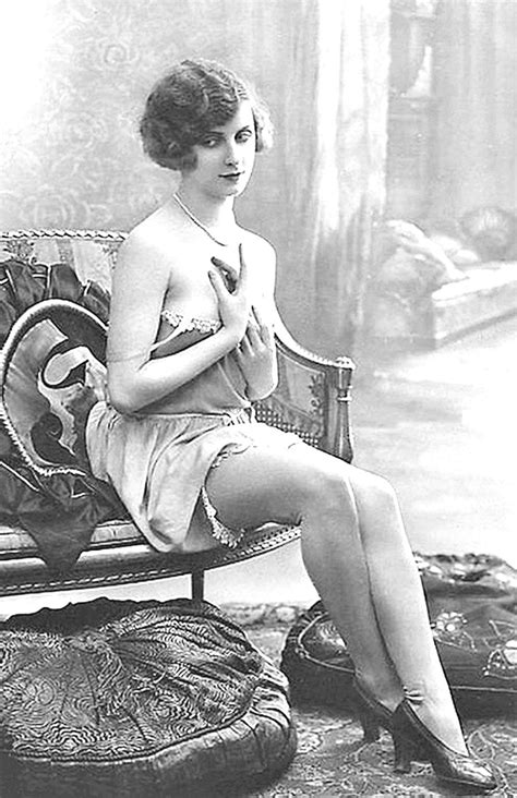 Vintage Flapper Girl In A Risque 1920s Erotica Image
