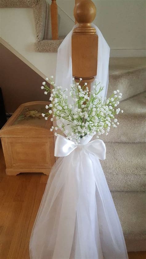 Fully assembled, elegant tulle bows to decorate your chairs or pews
