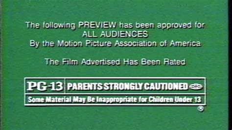 The Following Preview Is Rated Pg 13 1992 Youtube