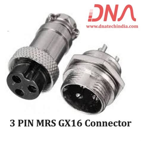Buy Online 3 Pin Mrs Gx 16 Aviation Connector In India At Low Cost