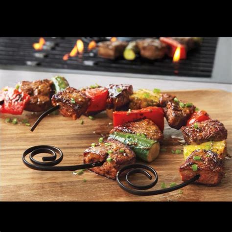 Curved Shish Kabob Skewers So They Fit On Your Plate L Kebab Skewers