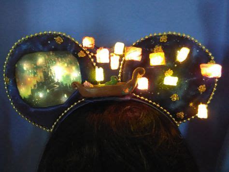 Maybe you would like to learn more about one of these? Light up 3D Tangled lantern scene Mouse ears/Rapunzel | Etsy | Diy disney ears, Disney mickey ...