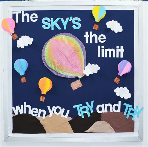The Skys The Limit Bulletin Board Inspire Your Students To Always