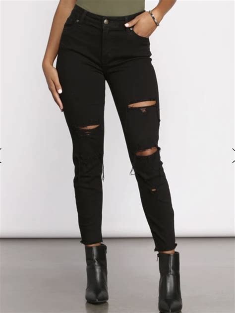 Black Or Denim High Waisted Jeans Girlsaskguys