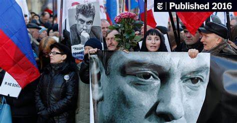 Assassination of Putin Critic Remembered in Moscow - The New York Times