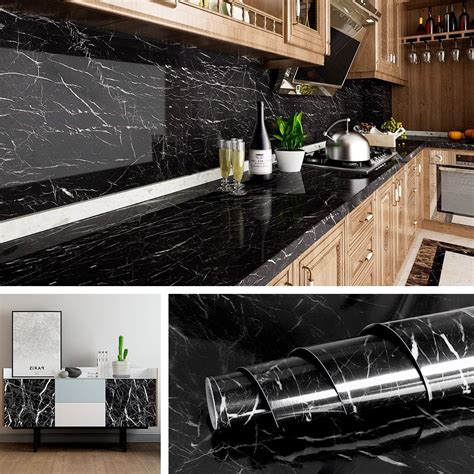 Livelynine 15 8x197 Inch Marble Wallpaper Peel And Stick Countertops