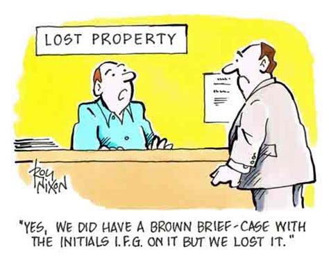 Roy Nixons Cartoon Blog Lost Property