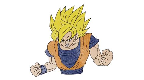 Players can choose from a variety of characters and learn their various combo strings and special. How to draw Goku Super Saiyan Dragon Ball Z - My How To Draw