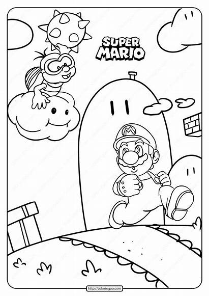Mario Coloring Printable Bros Mommaonamissioninc Games Tweet