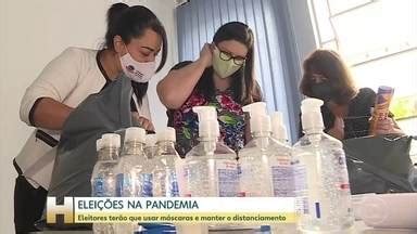 Jornal Hoje Conheça os protocolos sanitários para as eleições deste domingo Globoplay