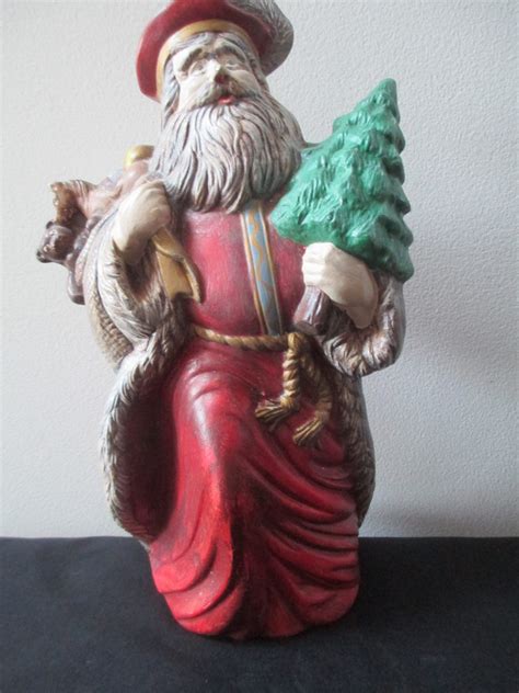 Vintage Ceramic Santa Claus Santa Claus Figurine Old World Etsy