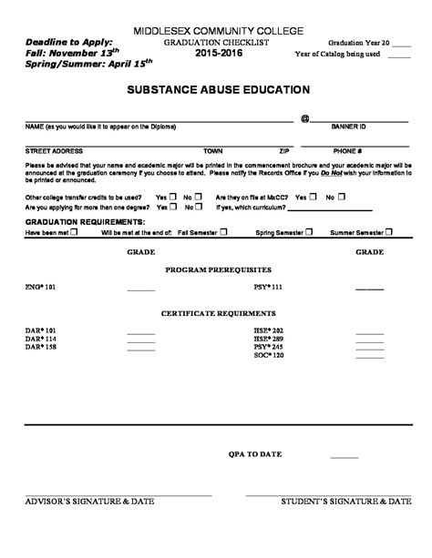 Substance Abuse Certificate Ct State Middlesex