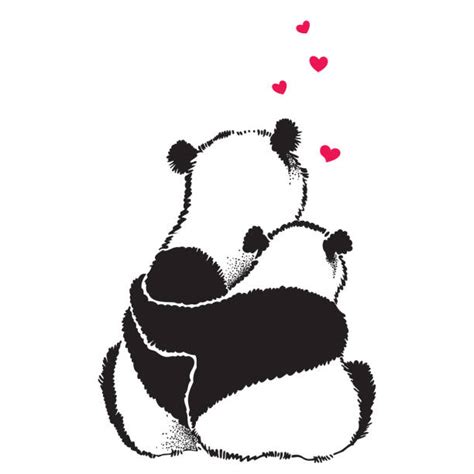 Pandas Hugging Illustrations Royalty Free Vector Graphics And Clip Art