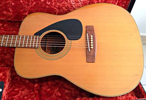 Yamaha FG 160 1 75 Vintage Acoustic Guitar Black Reverb