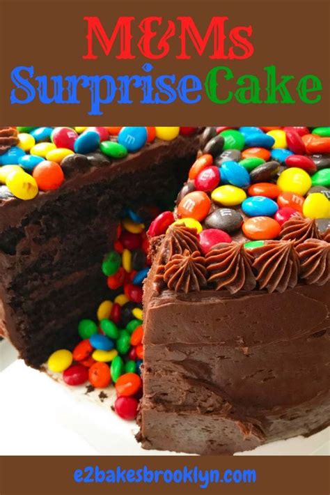 Mandms Surprise Cake E2 Bakes Brooklyn Mandms Cake Pinata Cake Cake