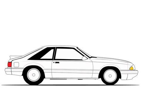 Classic Muscle Car Outline Clipart Best